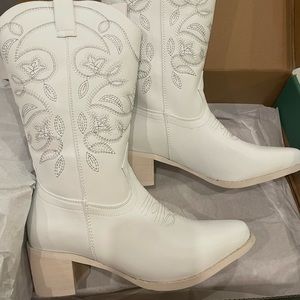 White Cowboy Boots